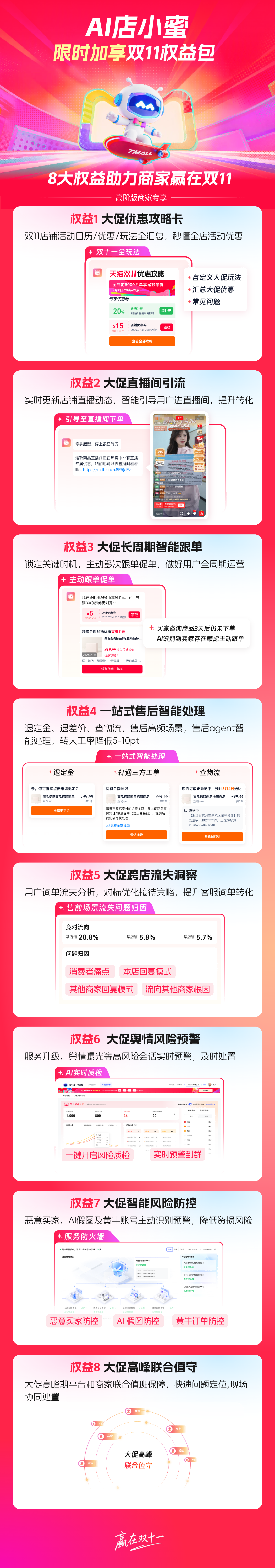 天猫双11：AI店小蜜助商家转化提升，风险防控一站式搞定